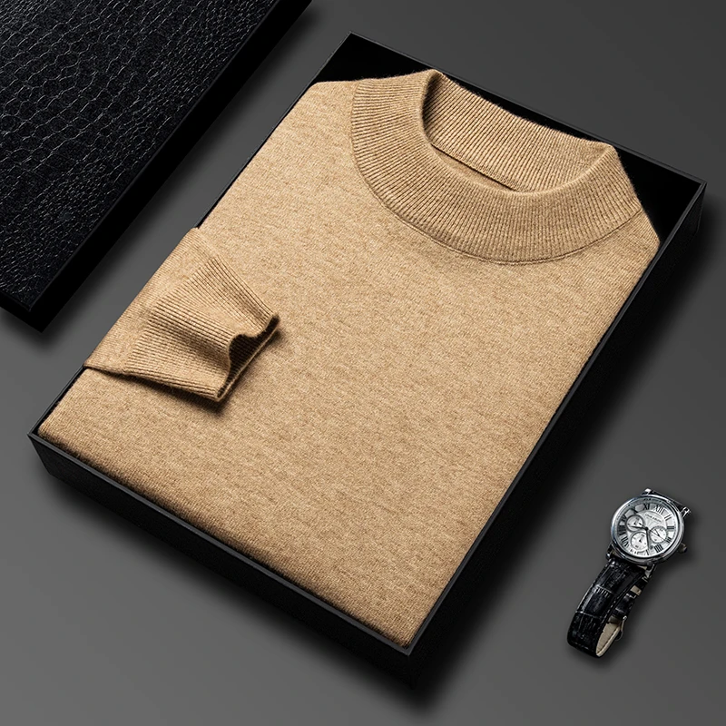 Streetwear Brands - Sweter Rajut Setengah Turtleneck Baru Musim