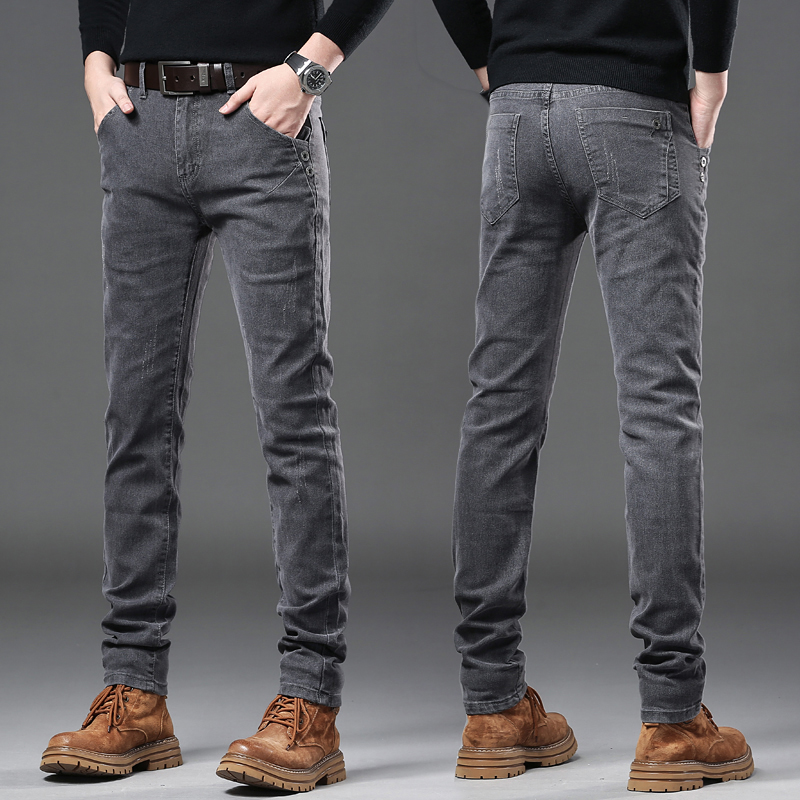 Streetwear Brand Jeans - Celana jins pria Korea, celana jins