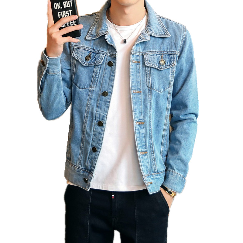 Jaket Denim Pria Musim Semi Gu - Streetwear Brand Jeans ulasan dan harga