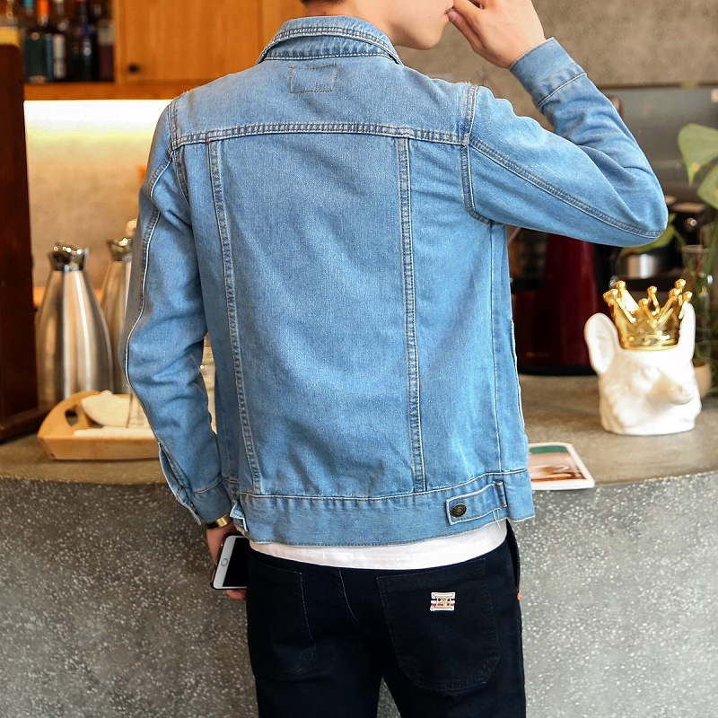 Jaket Denim Pria Musim Semi Gu - Streetwear Brand Jeans ulasan dan harga