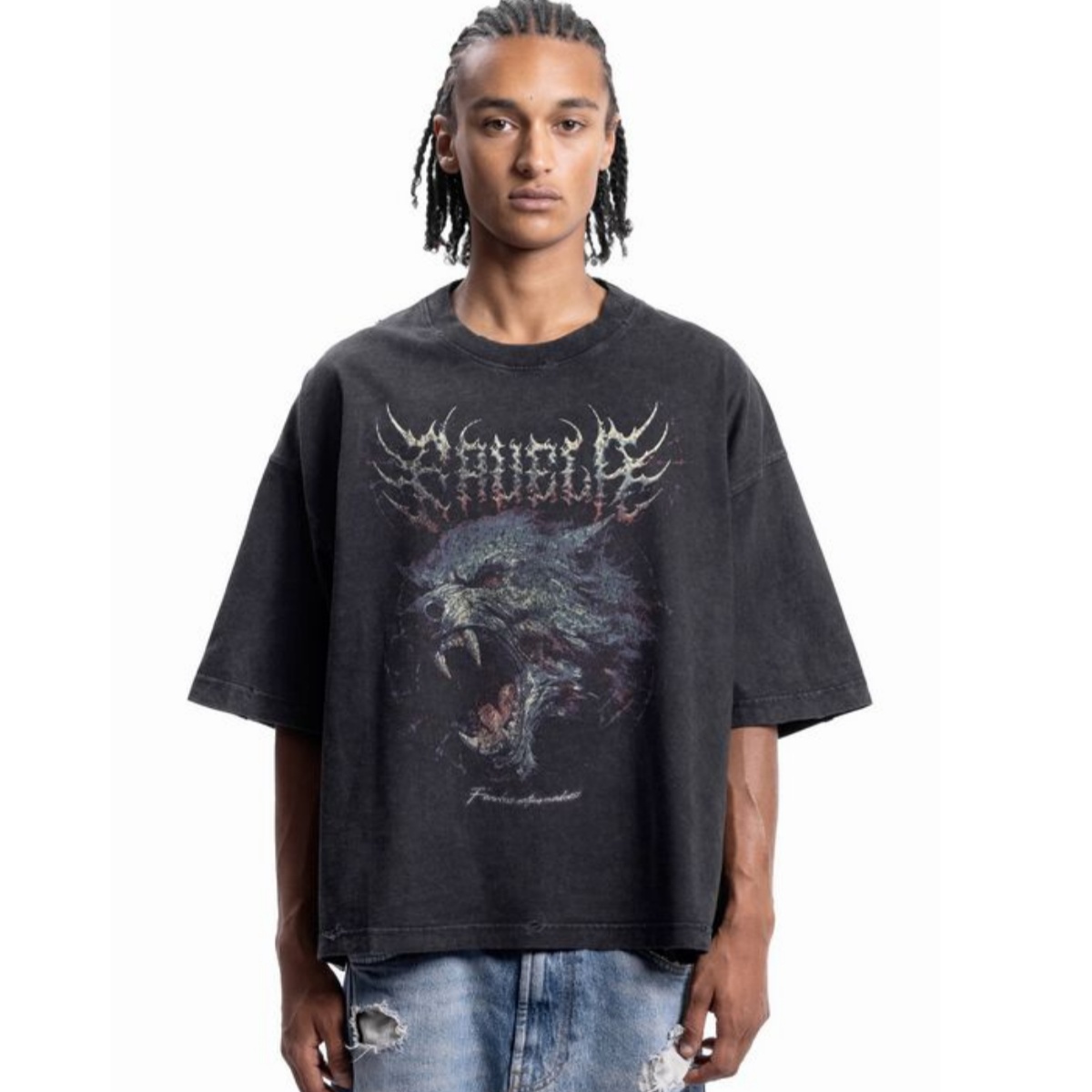Kaus Merek Trendi Cult Metal F - Streetwear Brand Fonts ulasan dan harga