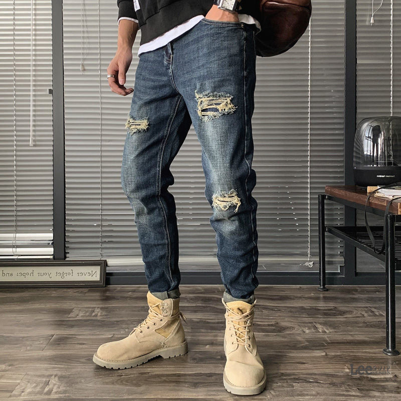 Celana Jeans Robek Pria Musim  - Streetwear Brand Jeans ulasan dan harga