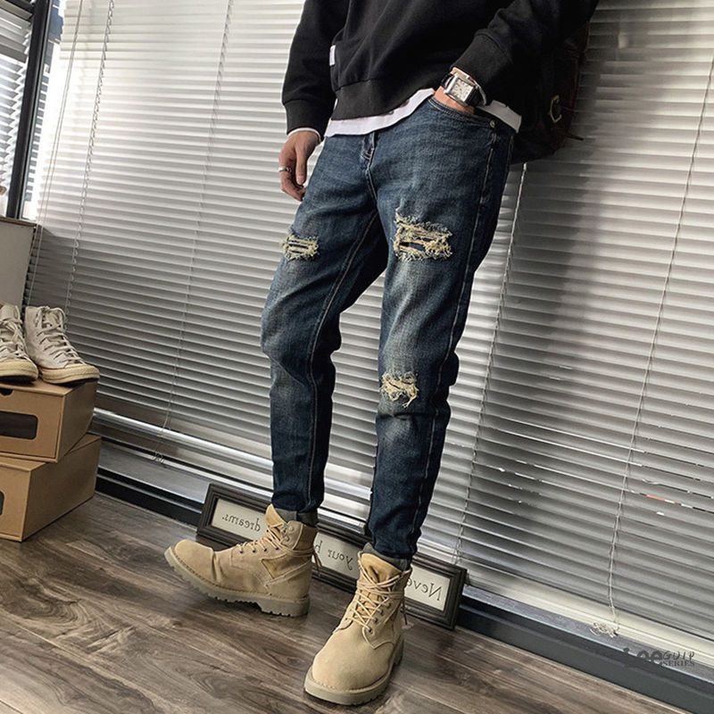 Celana Jeans Robek Pria Musim  - Streetwear Brand Jeans ulasan dan harga