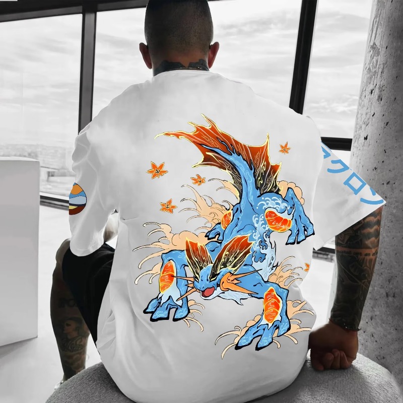 Kaos Print Co-branding Pokémon - Streetwear Clothing Brands ulasan dan harga