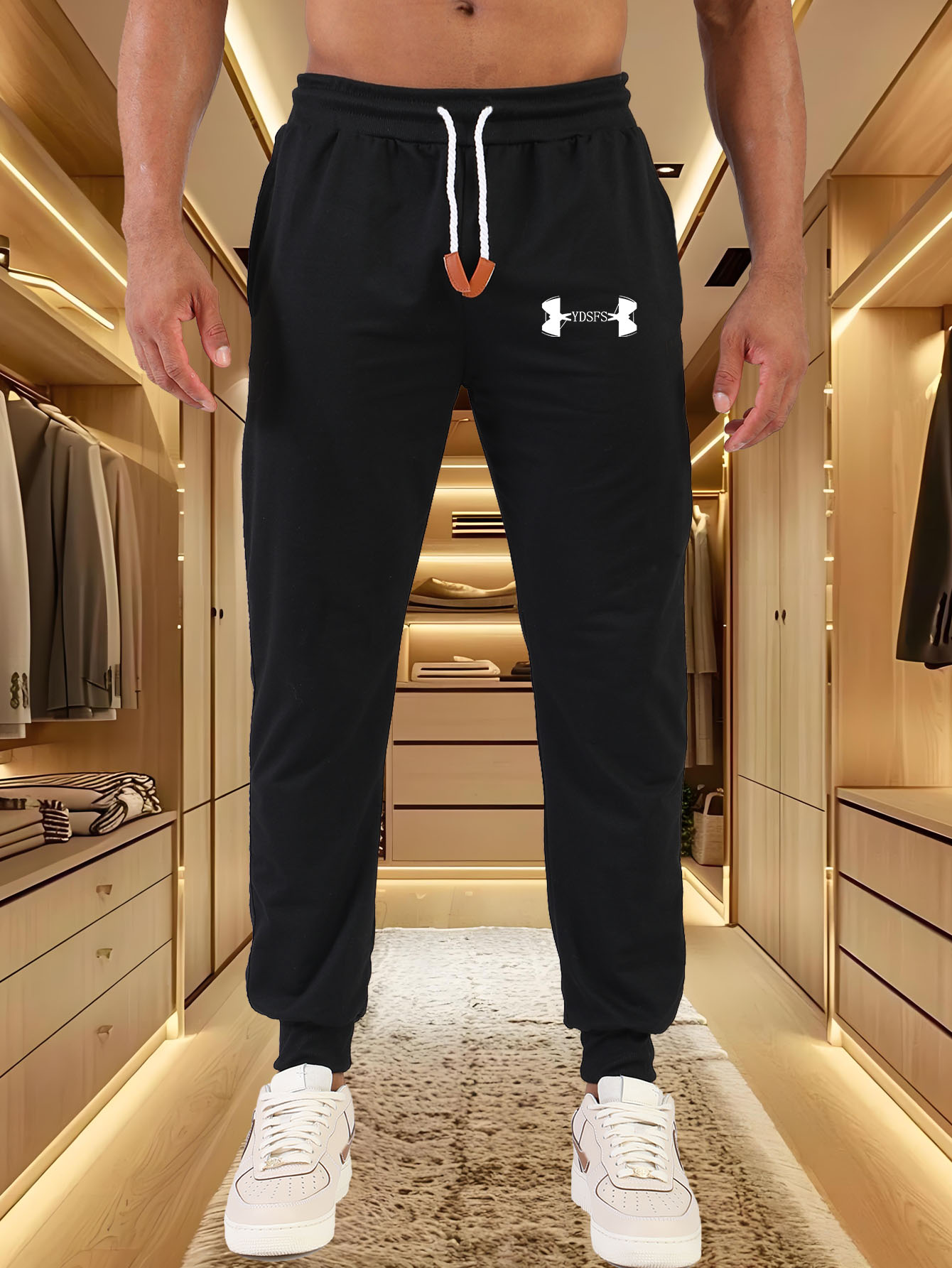 Celana Jogger Pria Sport Berme - Streetwear Brand With A Logo ulasan dan harga