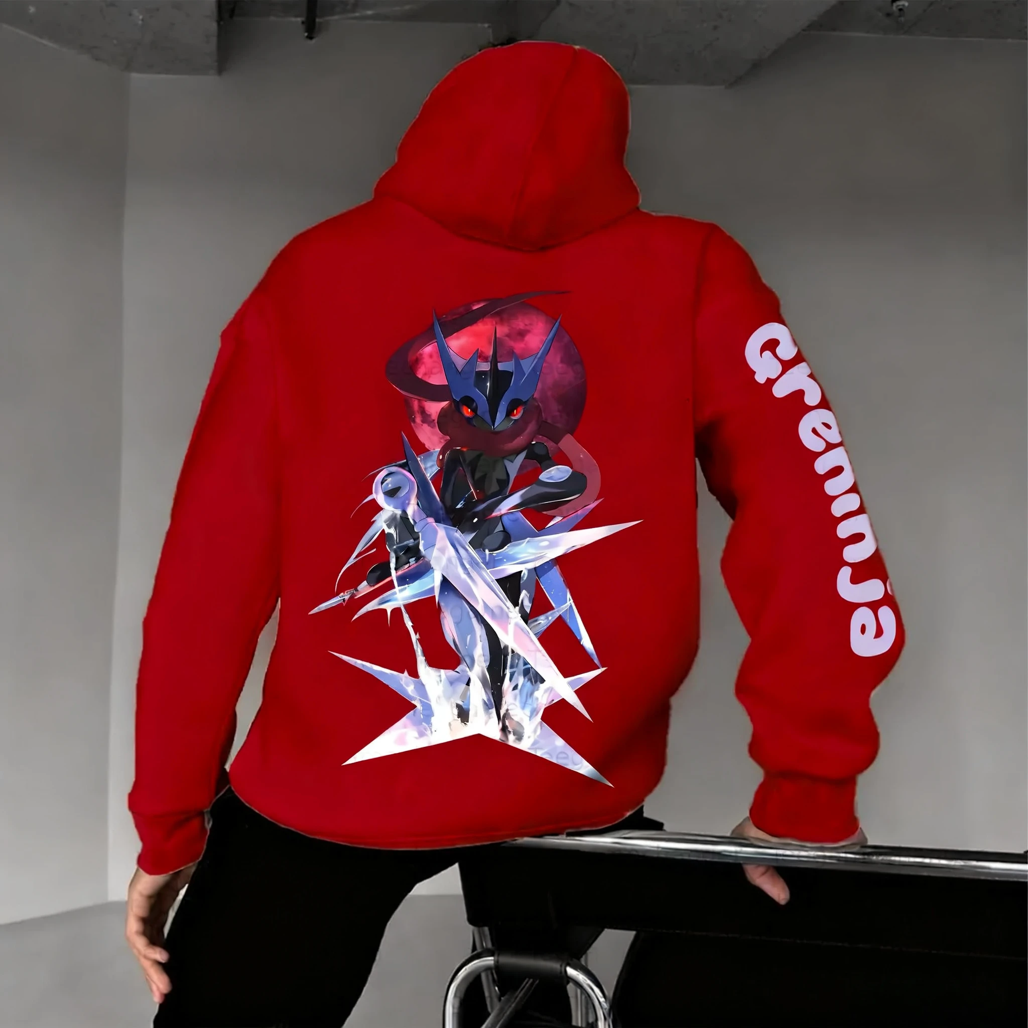 Hoodie Bermerek Greninja Anime - Streetwear Brands ulasan dan harga